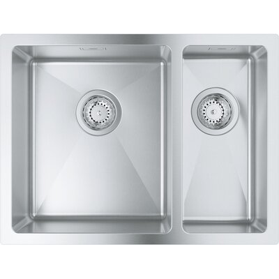 Zlewozmywak półtorakomorowy GROHE K700U 60-S 59.5/45 31577SD1 Stal szlachetna 45x59.5