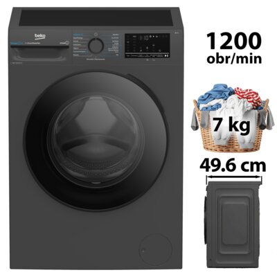 Pralka BEKO b300 XBM3WFU47215M 7kg Slim 46.8cm 1200obr