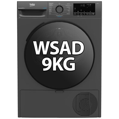 Suszarka BEKO b300 XBM3T49249M z pompą ciepła 9kg EcoGentle Prosmart SteamCure Czarny