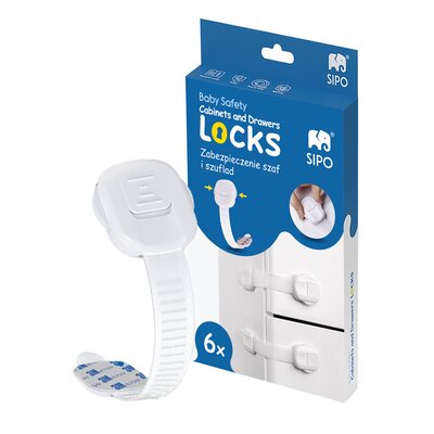 Zabezpieczenie szafek i szuflad SIPO SBS-218 (6 sztuk)