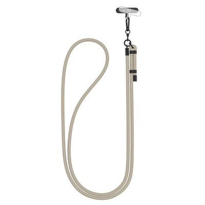 Smycz do telefonu TECH-PROTECT C1S Rope Crossbody Strap Beżowo-czarny