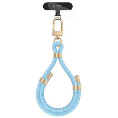 Smycz do telefonu TECH-PROTECT C4S Rope Wrist Strap Niebiesko-złoty