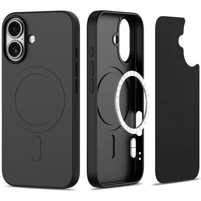 Etui TECH-PROTECT AirCon MagSafe do Apple iPhone 16 Czarny