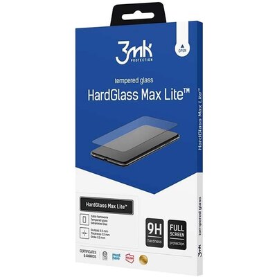Szkło hartowane 3MK HardGlass Max Lite Black do Apple iPhone 16 Pro Max