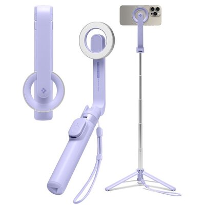 Uchwyt selfie SPIGEN S571W MagSafe Bluetooth Tripod Fioletowy