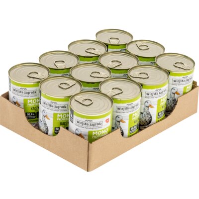 Karma dla psa WIEJSKA ZAGRODA Kaczka 12 x 400 g