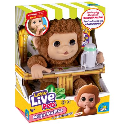Zabawka interaktywna COBI Little Live Pets Małpka MO-26613