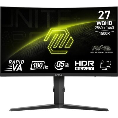 Monitor MSI MAG 275CQPF 27" 2560x1440px 180Hz 0.5 ms [GTG] Curved
