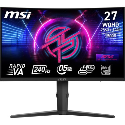Monitor MSI MPG 275CQRXF 27" 2560x1440px 240Hz 0.5 ms [GTG] Curved