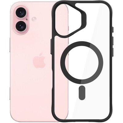 Etui 3MK Satin Guardx MagCase do Apple iPhone 16 Przezroczysto-czarny