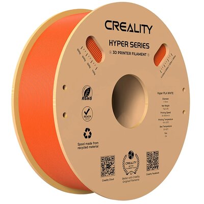 Filament CREALITY Hyper PLA, Średnica 1.75 mm, 1 kg Pomarańczowy