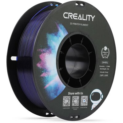 Filament CREALITY CR-PETG, Średnica 1.75 mm, 1 kg Przezroczysty niebieski