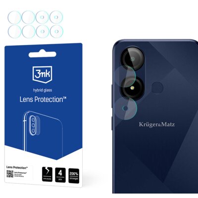 Szkło hybrydowe na obiektyw 3MK Lens Protection do Kruger&Matz Flow 11 (4 szt.)
