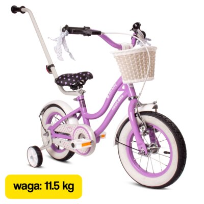 Rower dziecięcy SUN BABY Heart Bike 12 cali Fioletowy Wzrost: 85-100 cm Wiek: 2-4 lata
