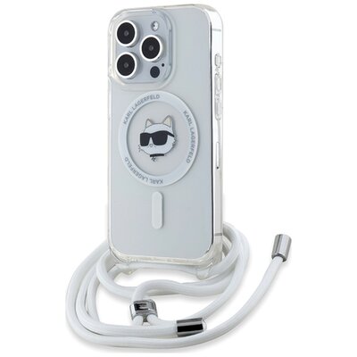 Etui KARL LAGERFELD IML Choupette Head & Cord MagSafe do Apple iPhone 15 Pro Przezroczysty