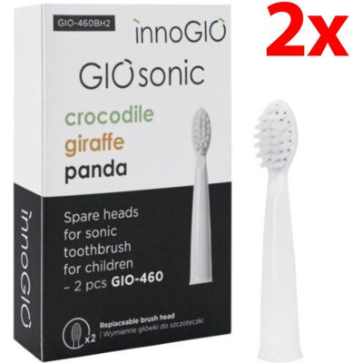 Oryginalna końcówka do szczoteczki INNOGIO GIOsonic (2 szt) Biały (Miękkie włosie)
