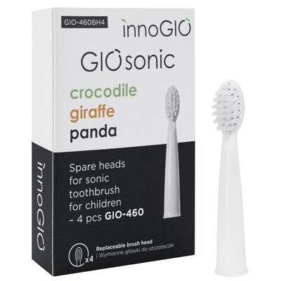Oryginalna końcówka do szczoteczek sonicznych INNOGIO GIOsonic (4 szt) Biały (Miękkie włosie)