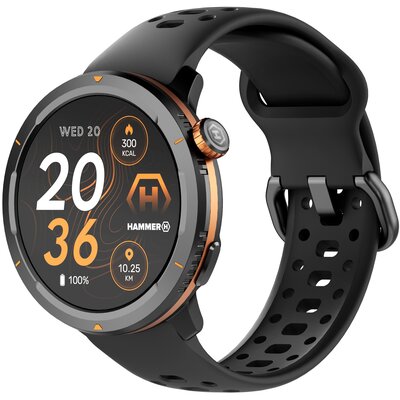 Smartwatch HAMMER Watch 2 Lite Czarno-pomarańczowy