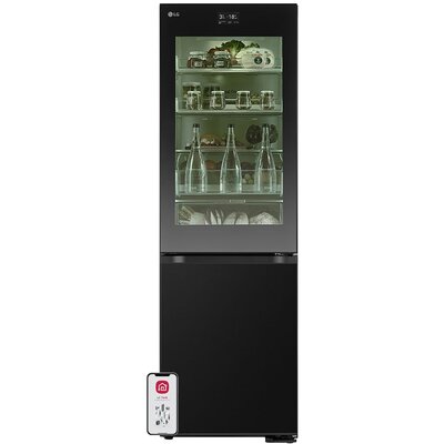 Lodówka LG GBG7190CEV No Frost 186cm Czarny DoorCooling+ LinearCooling, ThinQ Sound Sleep Mode