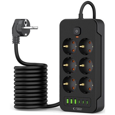 Listwa TECH-PROTECT PC6X6 (2 m) Czarny