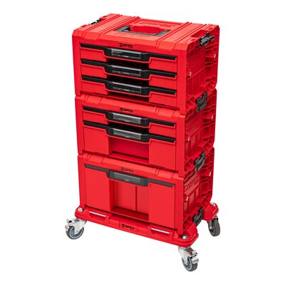 Zestaw skrzynek narzędziowych QBRICK System PRO Drawer Workshop SET 6 2.0 Ultra HD Czerwony
