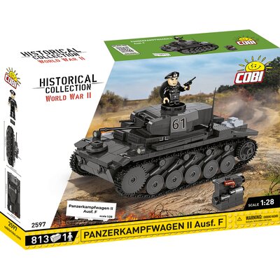 Klocki plastikowe COBI Historical Collection World War II Panzerkampfwagen II Ausf. F COBI-2597