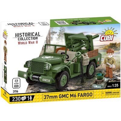 Klocki plastikowe COBI Historical Collection World War II 37 mm GMC M6 Fargo COBI-3116