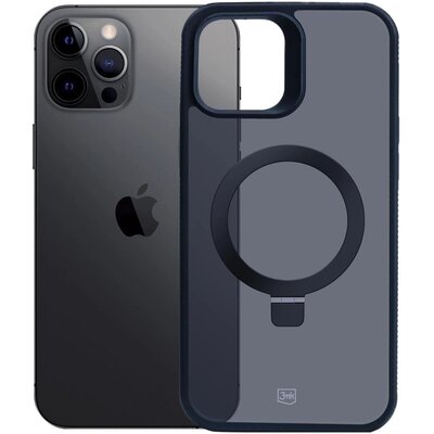 Etui 3MK Smoke Case Mag & Stand do Apple iPhone 12 Pro Max Czarny
