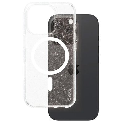 Etui PANZERGLASS Care Flagship Star Lit MagSafe do Apple iPhone 16 Pro Przezroczysto-biały
