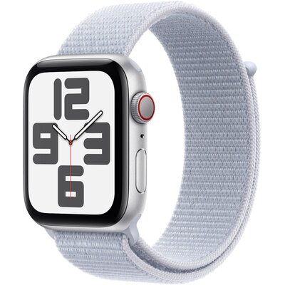 Apple Watch SE 2gen GPS + Cellular 44mm koperta z aluminium (srebrny) + opaska sportowa (błękitny obłok) 2024