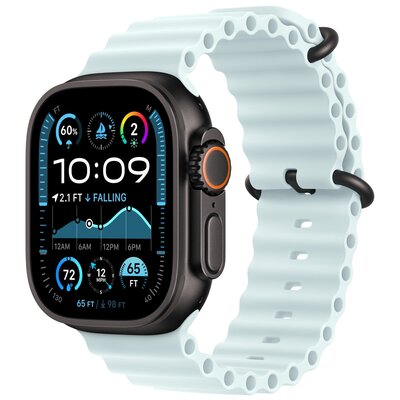 Pasek do Apple Watch (44/45/46/49mm) Mroźny błękit (Tytan czarny)