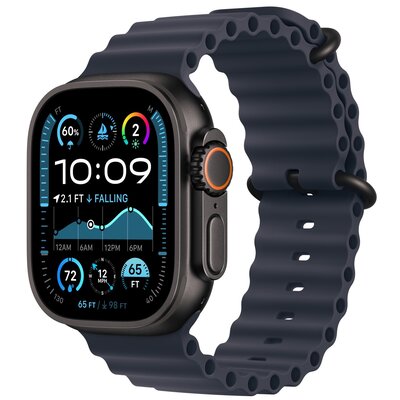 Pasek do Apple Watch (44/45/46/49mm) Granatowy (Tytan czarny)