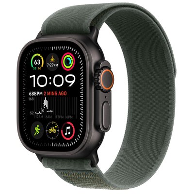 Pasek do Apple Watch (44/45/46/49mm) S/M Zielony (Tytan czarny)