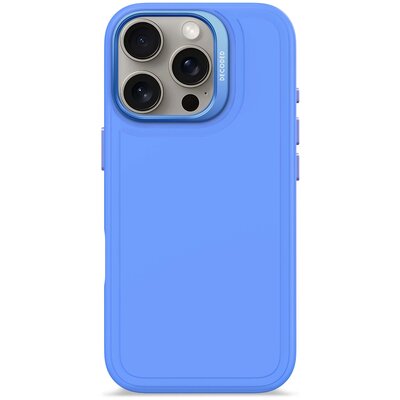 Etui DECODED Silicone Stacks MagSafe do Apple iPhone 16 Pro Niebieski