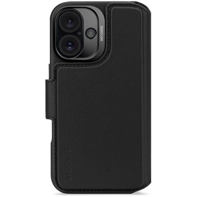 Etui DECODED Leather Detachable Wallet MagSafe do Apple iPhone 16 Czarny