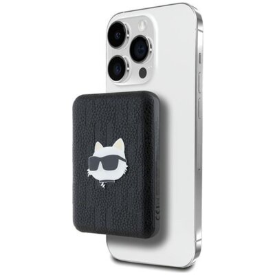 Powerbank KARL LAGERFELD Choupette Head Pin MagSafe 5000mAh 16W Czarny