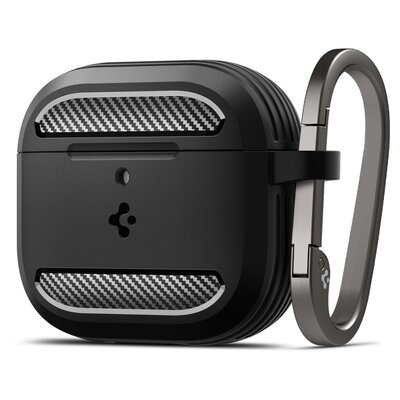 Etui na słuchawki SPIGEN Rugged Armor do Apple Airpods 4 Czarny