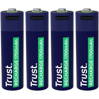 Akumulatorki AA 1700 mAh USB-C TRUST (4 szt.)