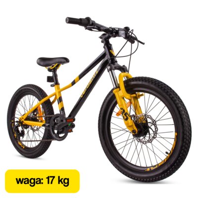 Rower dziecięcy SUN BABY Verdant Calix 20 Czarno-złoty Wzrost: 115-135 cm Wiek: 5-8 lat