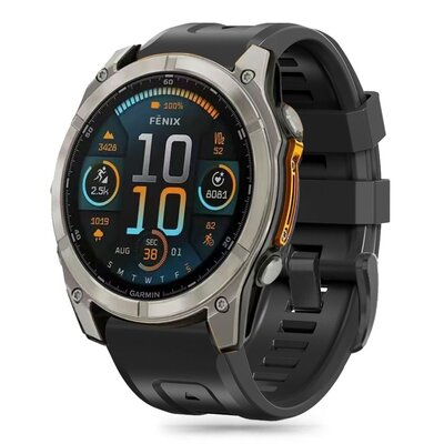 Pasek TECH-PROTECT Silicone do Garmin Fenix 5/6/6 Pro/7/8/E (22 mm) Czarny