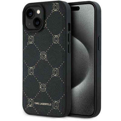 Etui KARL LAGERFELD Karl Head MagSafe do Apple iPhone 15 Plus Czarny