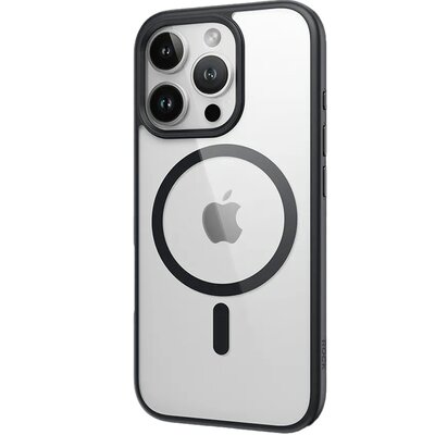 Etui ROCK Guard MagSafe Stand do Apple iPhone 16 Pro Max Czarno-przezroczysty