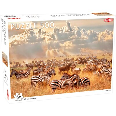 Puzzle TACTIC Lovers Zebra Herd 56655 (500 elementów)