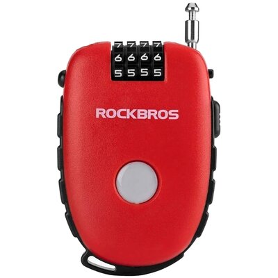Zapięcie rowerowe ROCKBROS 32420981001 Linka Czerwony