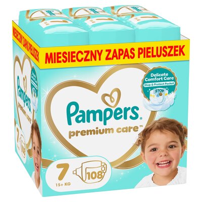 Pieluchy PAMPERS Premium Care 7 (108 szt)