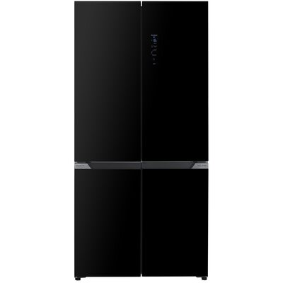 Lodówka BERG CZW190NBG03 No Frost 190.2cm Czarne szkło Licowane drzwi