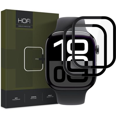 Szkło hybrydowe HOFI Hybrid Pro+ do Apple Watch 10 (46 mm) Czarny