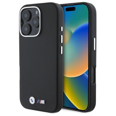 Etui BMW M Edition Kevlar Wrapped Metal do Apple iPhone 16 Pro Max Czarny