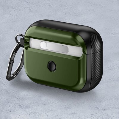 Фото - Чохол для навушників Tech-Protect Etui na słuchawki  Defender Hook do Apple Airpods Pro 1/2 Zielony 