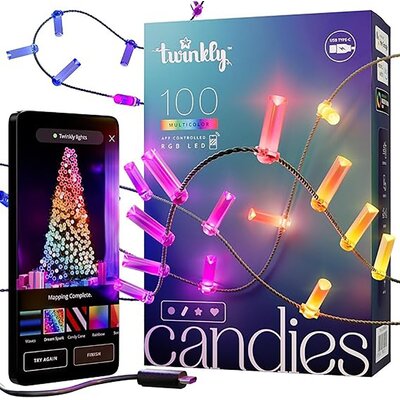 Lampki choinkowe TWINKLY TWKC100RGB-T Świeca 6 m Wi-Fi/Bluetooth